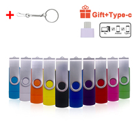 Obrotowy inteligentny otg dysk flash usb 2.0 64G 32G 16G 8G 4G pen drive napędów Pendrive Pendrive android usb otg klucz Logo 2
